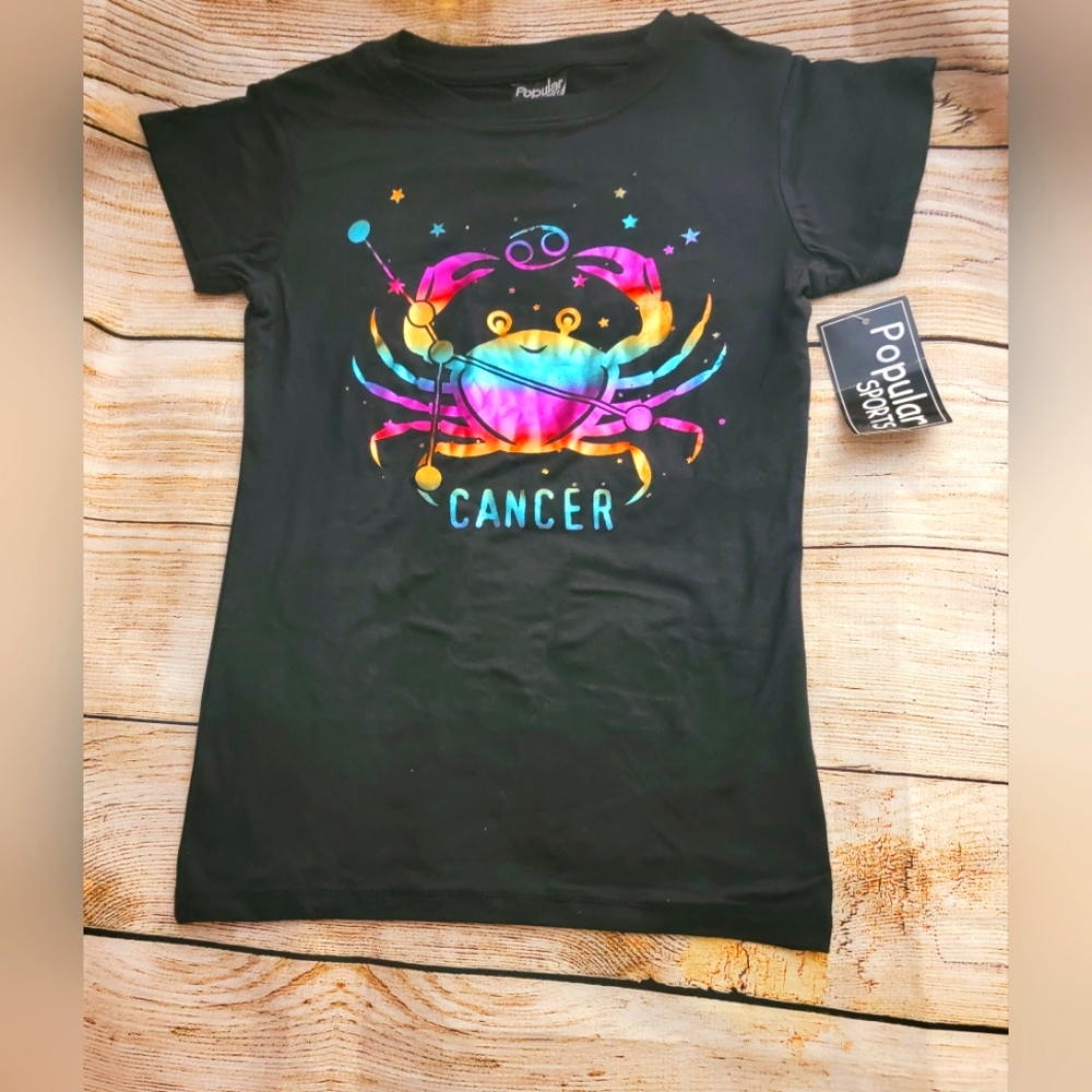 Girls Zodiac "Cancer" Graphic Tee